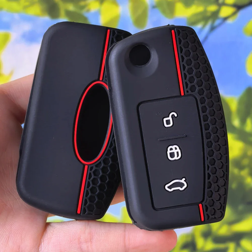 Anti‑Scratch Car Key Shell Honeycomb Silicone for Ford Focus Mk2 C‑Max S‑MAX EcoSport Fiesta Mk7 Kuga Mondeo 2 Mustang Mach