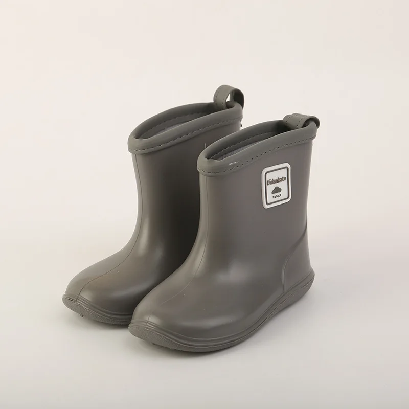 Boy Girl Mid-calf Waterproof Rain Boot Kid All Seasons Baby Non-slip Soft Sole Rubber boot Children Outdoor Casual Water Shoes