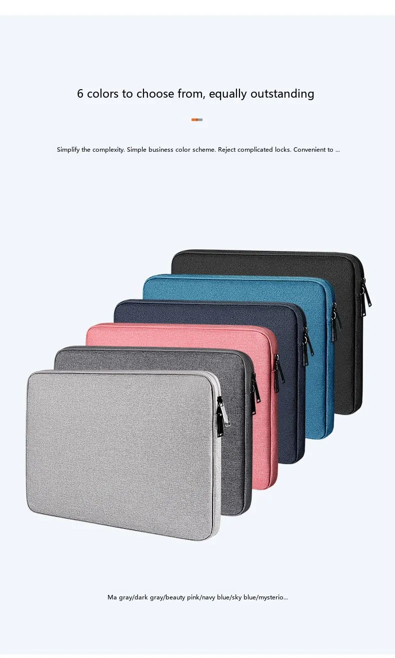 Laptop-Schutzhülle 11,6-15,6 Zoll Neopren-Schutztasche für MacBook Ultrabook – Detail 5