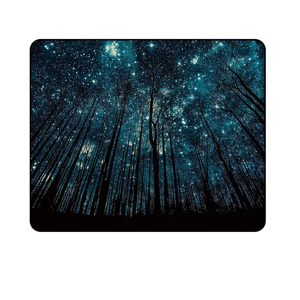 Cool Starry Sky Space Gaming Mouse Pad Locking Edge Mat Pc Computer Laptop Mouse Pad Gamer Soft Office Mice Mats 18x22cm