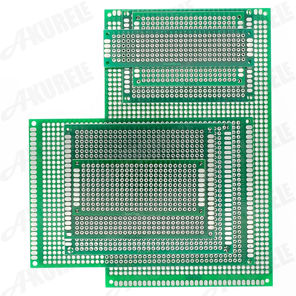 واحد الجانب نموذج PCB 7x9 6x8 5x7 4x6 3x7 2x8 12x8 سنتيمتر 9x15 سنتيمتر Diy العالمي الدوائر المطبوعة لوحة دارات مطبوعة Protoboard 4*6 6*8 5*7
