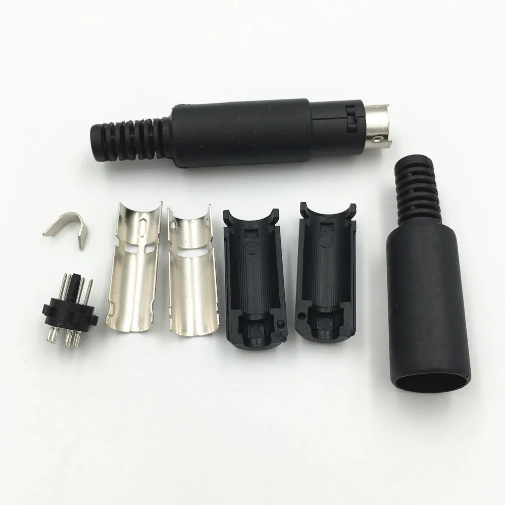 المكونات الذكور مع مقبض بلاستيكي ، محول دين صغير ، كابلات لحام ، Connector بها بنفسك موصل ، 3 دبوس ، 4 دبوس ، 5 دبوس ، 6 دبوس ، 7 دبوس ، 8 دبوس ، 9 دبوس ، 1 قطعة #6