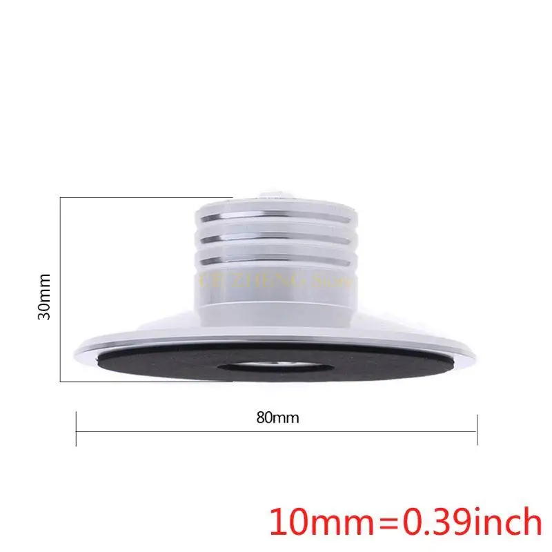 

E56B Record Weight Clamp for LP Vinyl Turntables Metal Disc Stabilizer for CD Plays