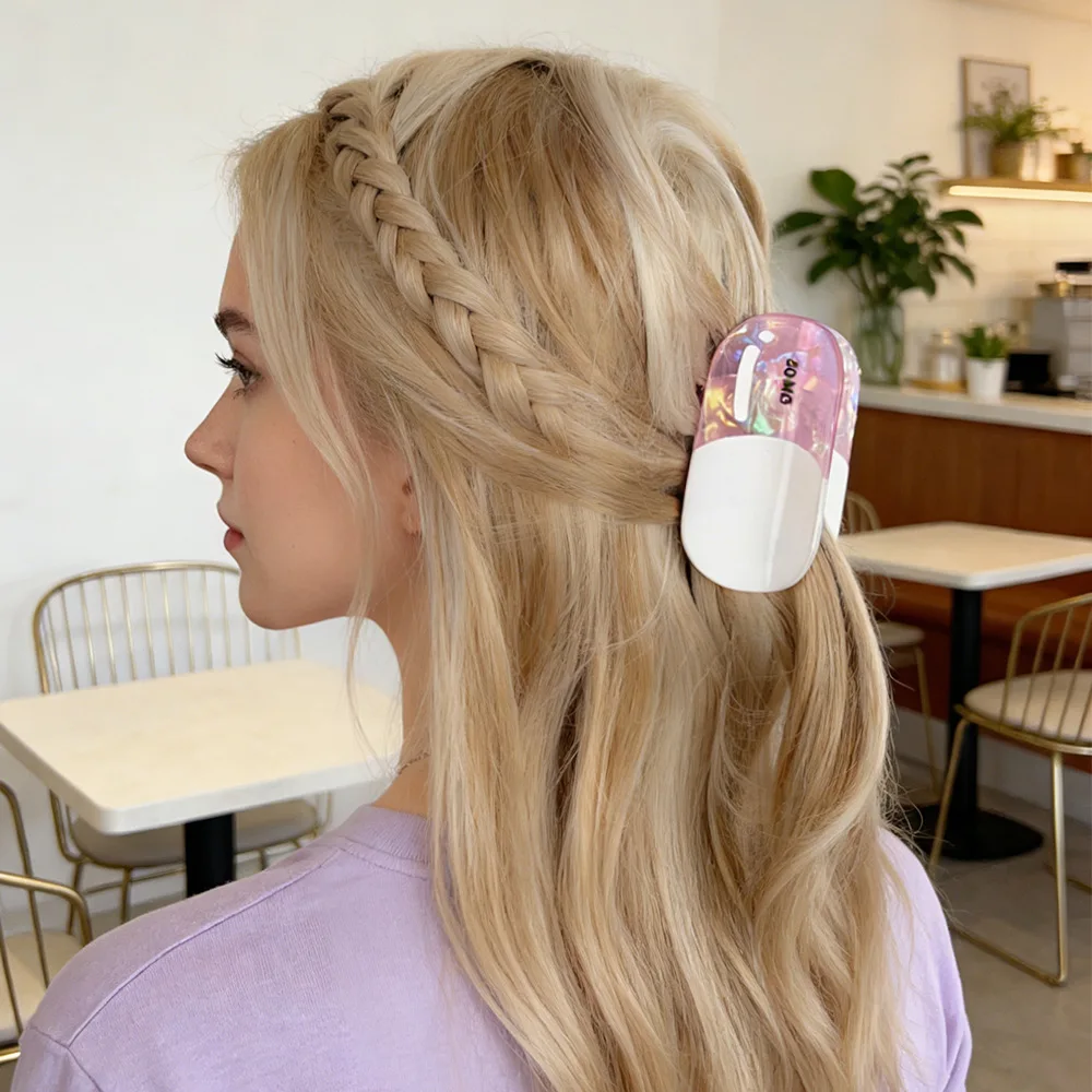 

Y2K Trendy Capsule Acetate Snap Hair Clips for Women Summer Beach Vacation Hair Accessories Ins Fashion Styling for Girls