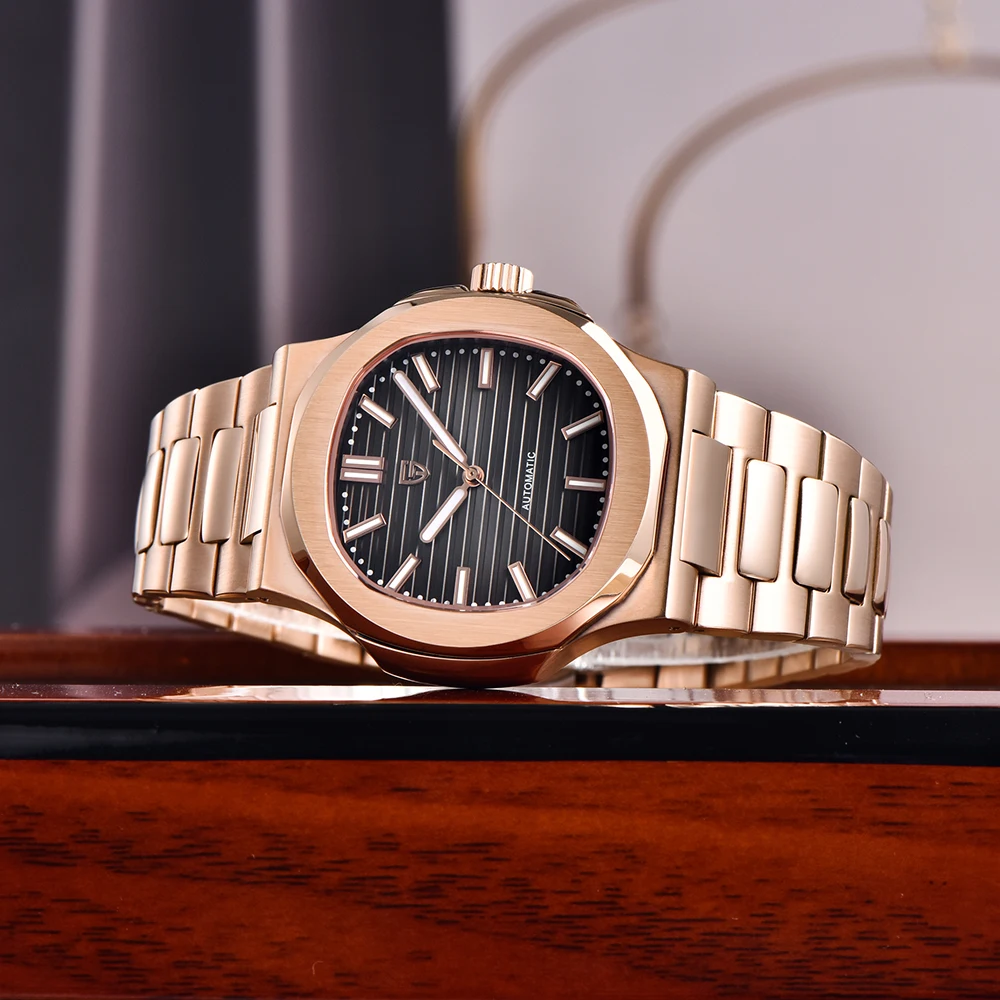 Relojes PAGANI DESIGN automáticos para hombre, reloj mecánico para hombre, Top deportivo de lujo, 100M, resistente al agua, reloj de zafiro AR, caja de regalo 2025