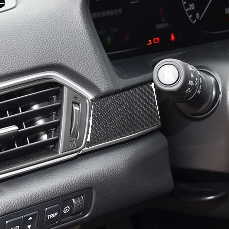 For 18-21 Accord Tenth Generation Car Interior Modification Carbon Fiber Steering Wheel Left Decorative Sticker