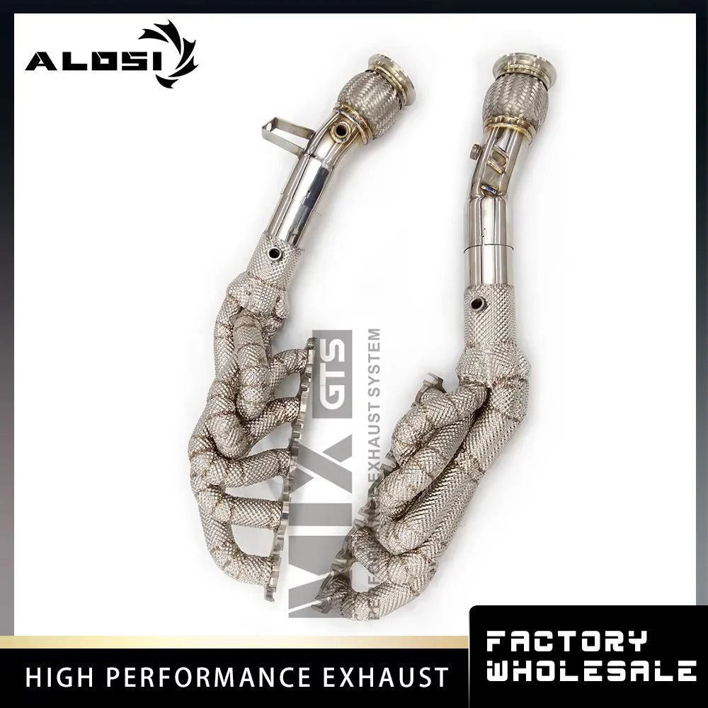 

For Audi R8 v8 v10, 4.2L 5.2L 2010Exhaust Manifold Header High Performance Exhaust Modified Racing Performance Factory Direct