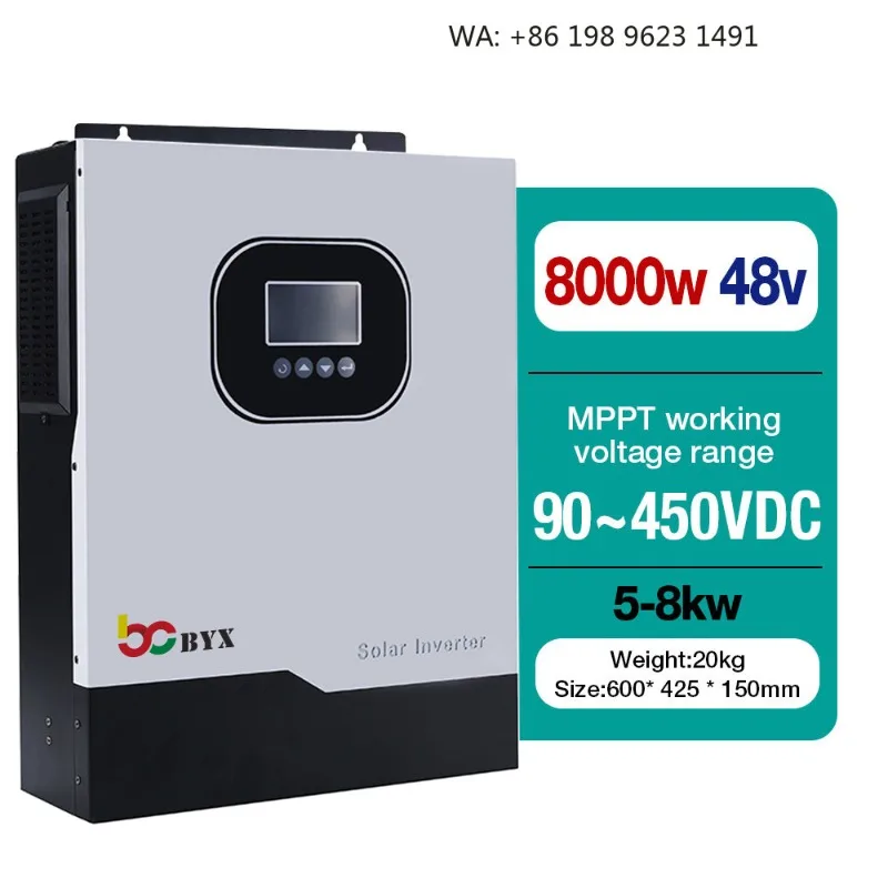 1KVA-5KVA Three Phase Grid Hybrid Solar Inverter Pure Sine Wave Multi Capacity Commercial PV Equipment