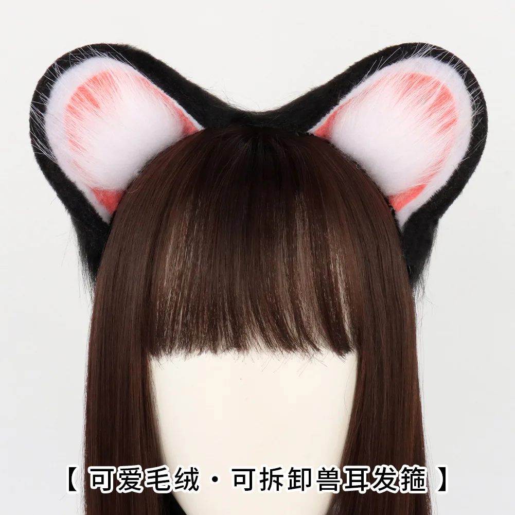 Fascia per orecchie di animale fatta a mano Simulazione cosplay Orecchie di criceto tridimensionali Simpatico copricapo di peluche Comic Show Puntelli all'ingrosso