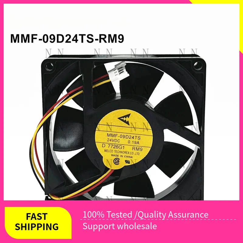 

GGT FOR Mitsubishi MMF-09D24TS-RM9 9CM 24VDC 0.19A 9025 3-pin Fuji inverter fan