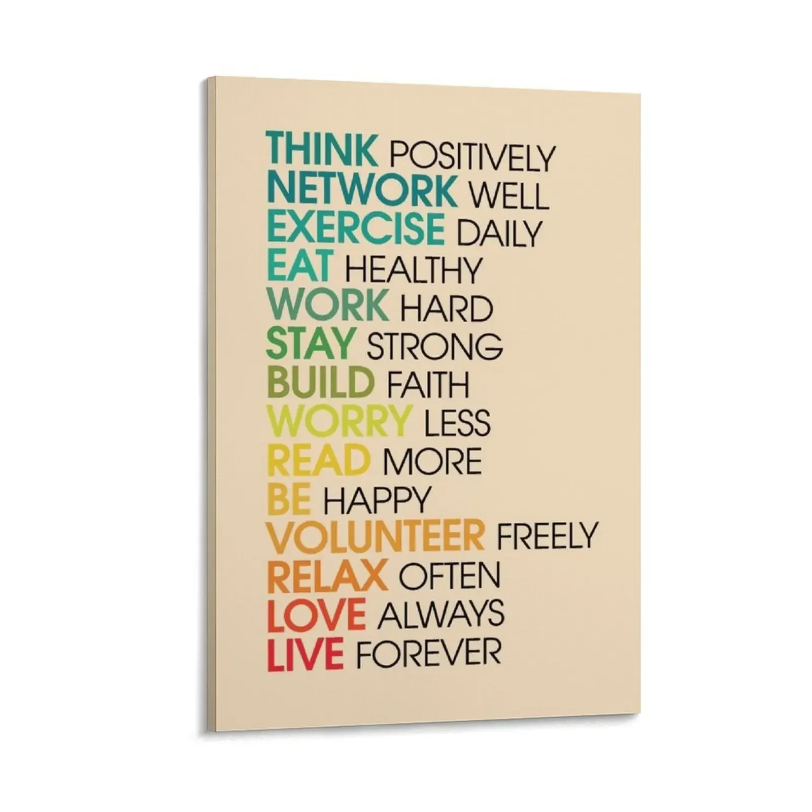 

Inspirational Words About Life Canvas Painting Wall posters Decoration house decorations