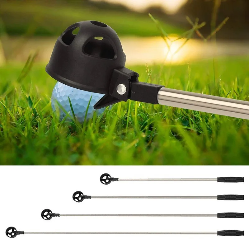 

Retractable Golf Ball Retriever Telescopic Automatic Locking Picker Golf Ball Tools Stainless Steel High Quality Portable Tools