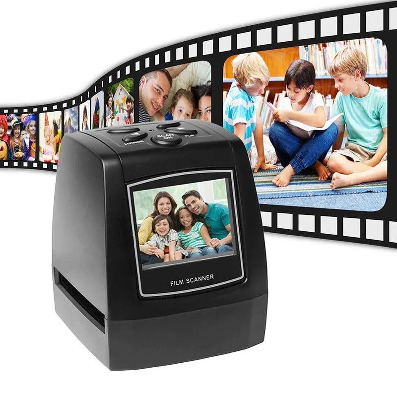 

Portable 35/135mm Film Scanner Negative Slide Conversion Scanning With 2.36-Inch LCD Screen Built-In Editing Software