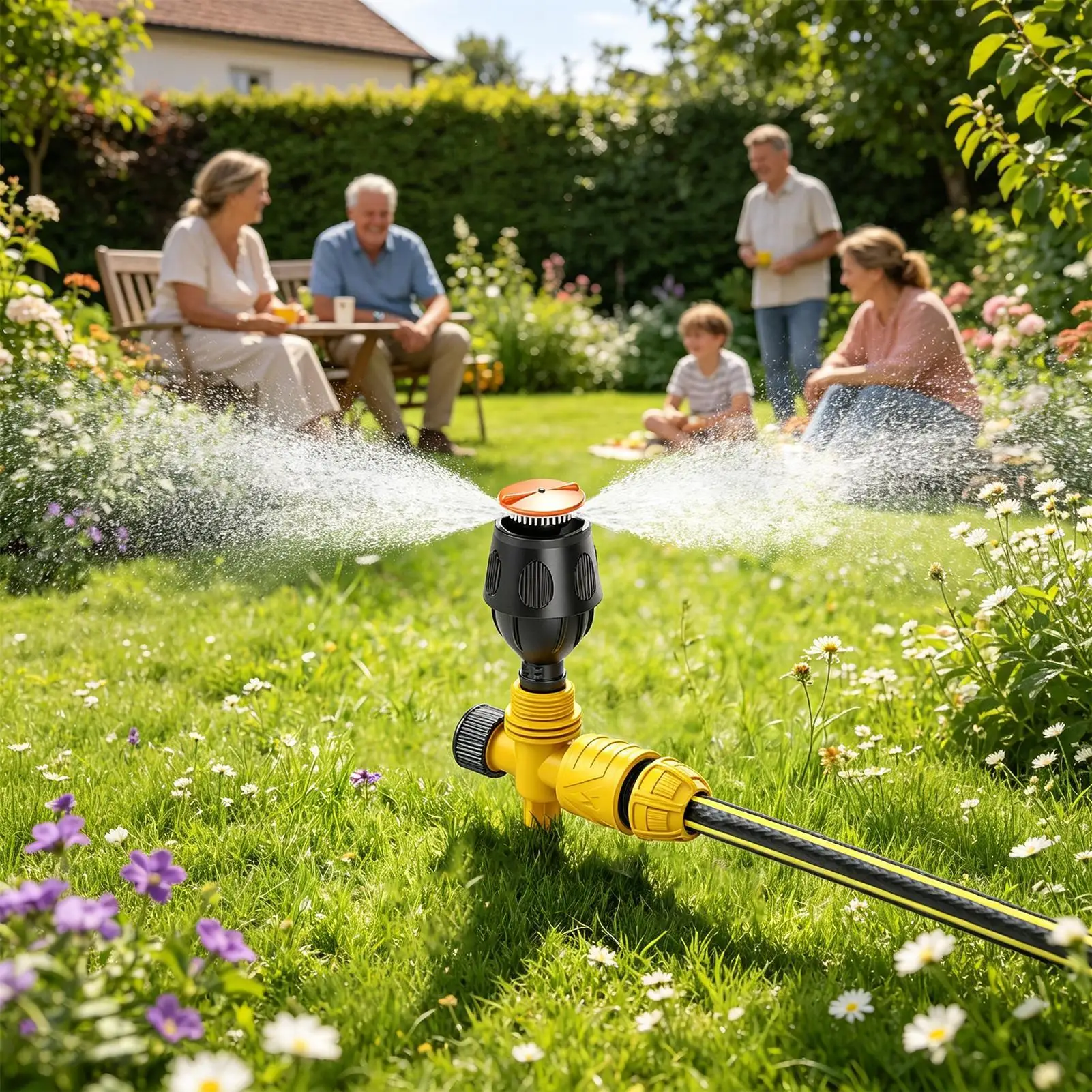 

Lawn Sprinkler Garden Irrigation Sprinkler With Hose Coupling For Vegetable Yard Lawn Outdoor Homeowners Gardening Enthusiasts