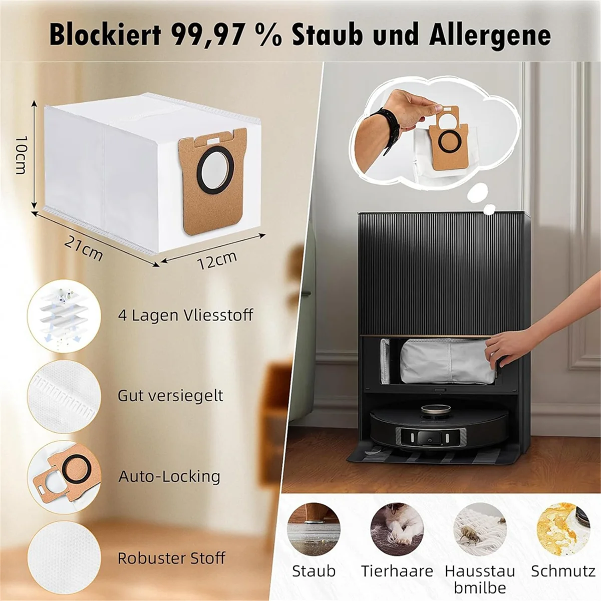 อุปกรณ์เสริมสำหรับ L20 dreame X20พิเศษ Pro/PLUS ส่วนหลักแผ่นกรอง HEPA เปลี่ยนถุงหูรูด