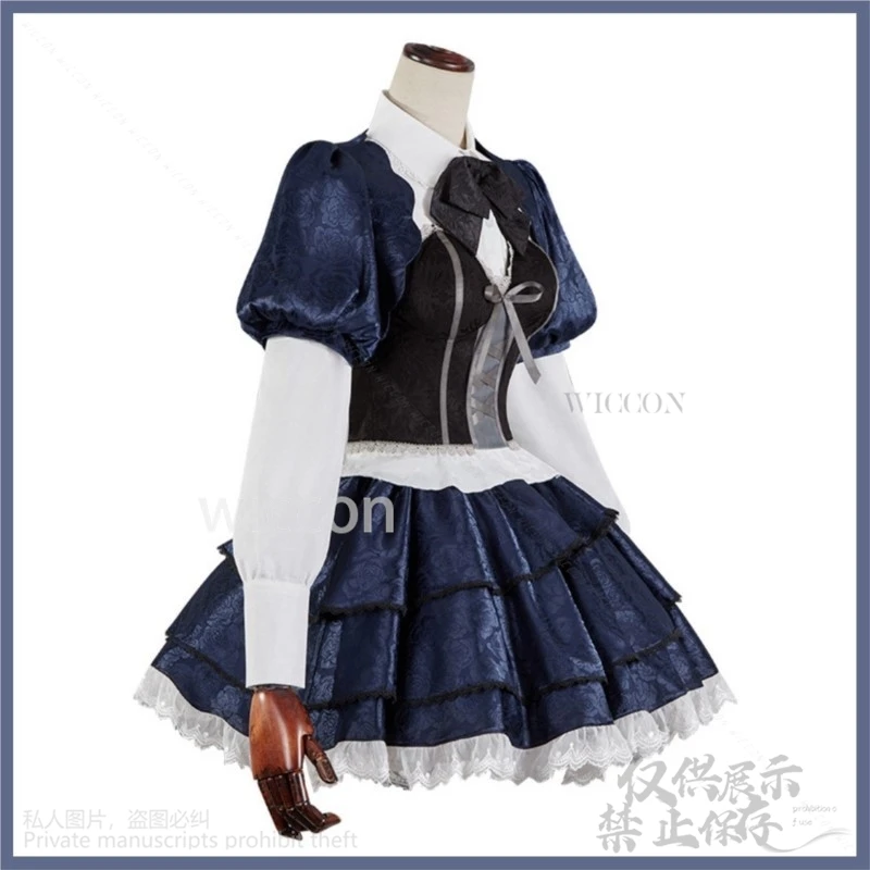 Anime Lolita Princess Cosplay Costume pour femme, Love, Chunibyo & Other Deluvoltage, Tokyo Anashi, Rikka, Perruque, Kawaii Party Set