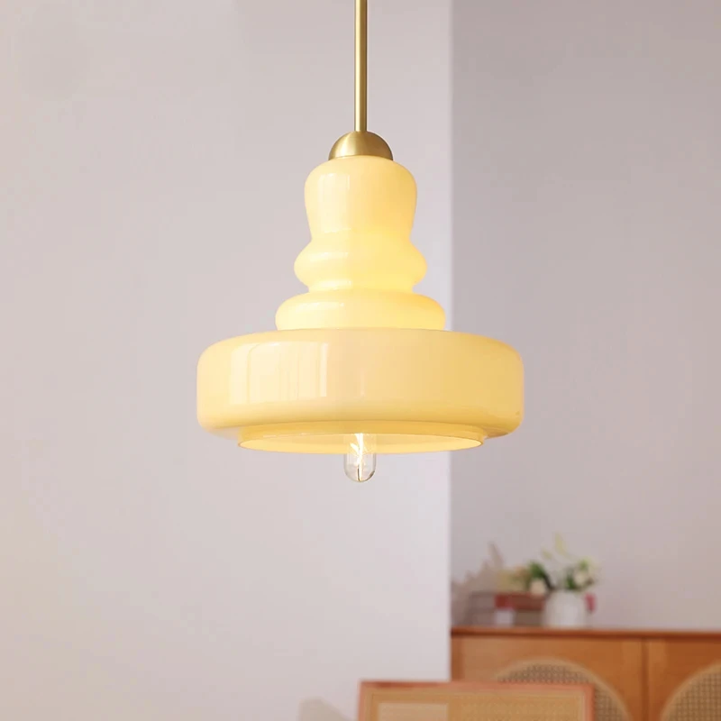 

Modern Nordic Retro Glass Pendant Light Dining Room Hanging Chandelier E27 Fixture For Living Room Bedroom Kitchen Decoration L
