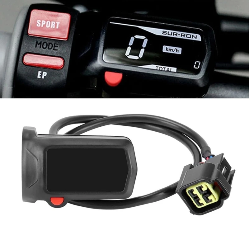 

Сборка спидометра мотоцитированный мотоцированный аксессуар для замены Sur-Ron мотоцикл светодиодный дисплей спинометр часовый