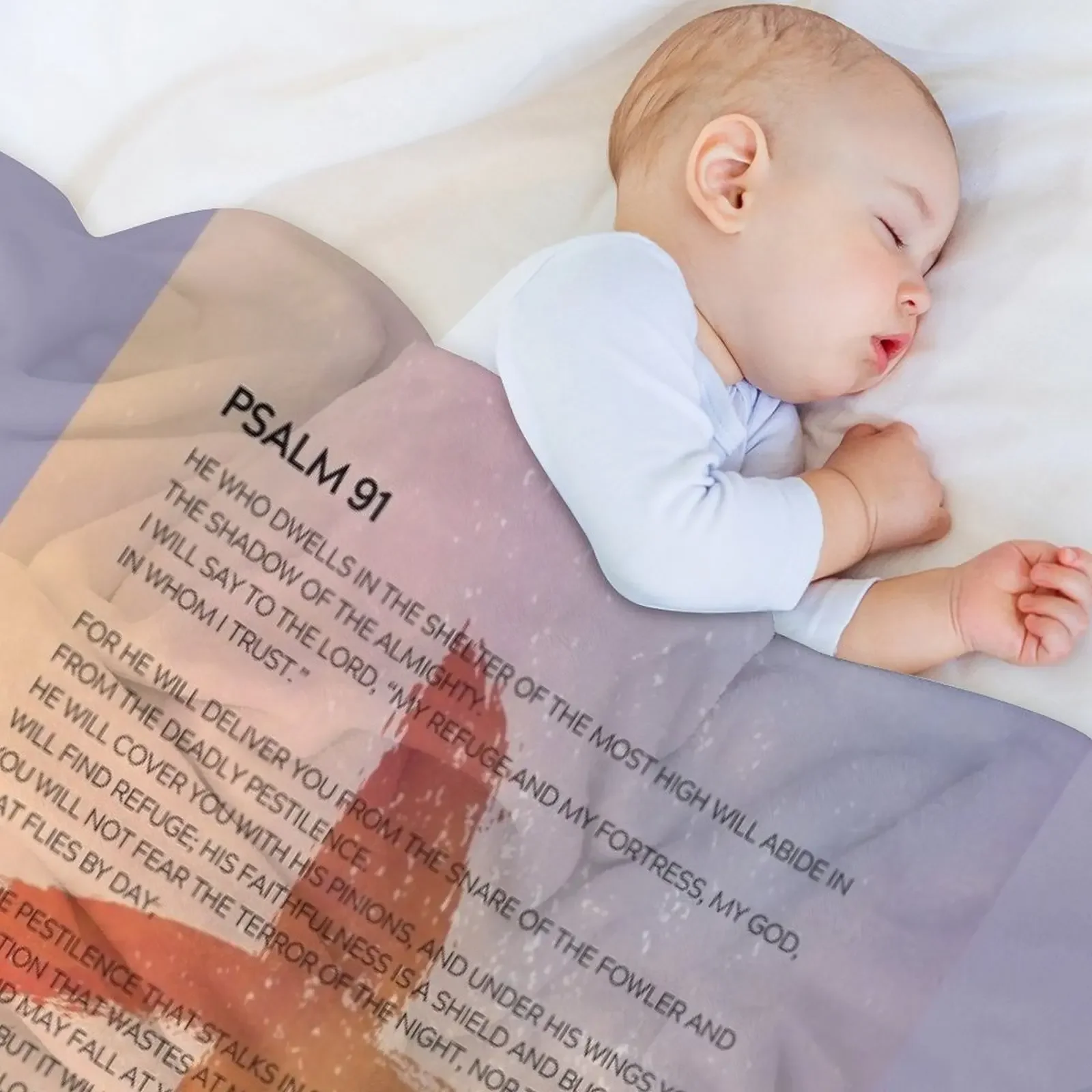 Psalm 91 Abstract Painting 2 Throw Blanket Blankets For Bed christmas decoration Camping anime Blankets