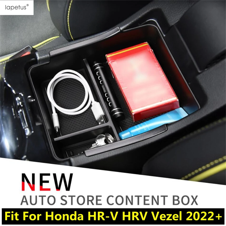 

Central Control Armrest Storage Box Container Organizer Phone Holder Tray Interior Accessories Fit For Honda HR-V HRV Vezel 2022