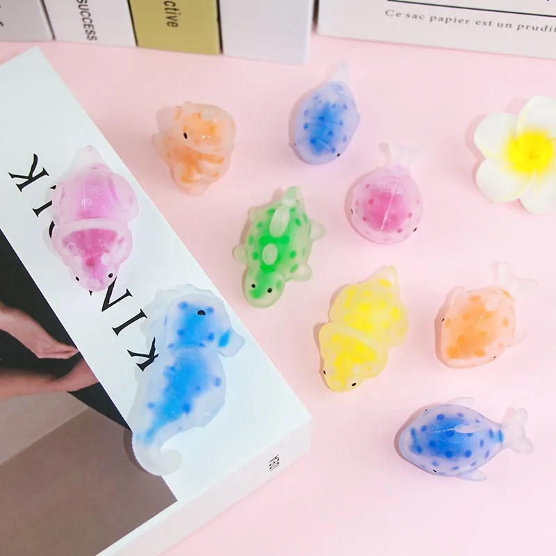 

1pc Colorful Mini Animal Squishys Fidget Vent Toys Squishes Fidget Toys Lovely Mini Dinosaur Squishes Squeeze Decompression Toys