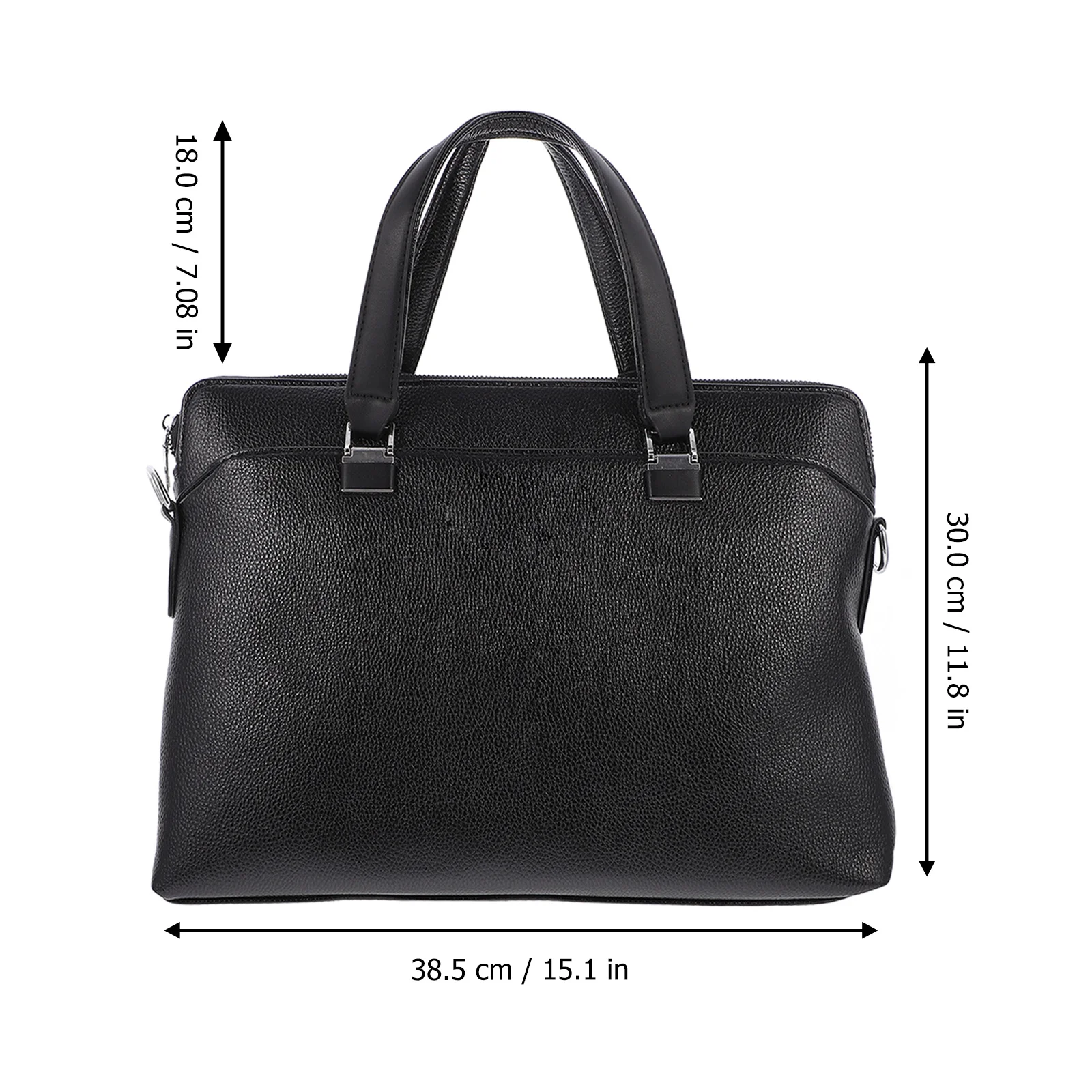 Stylish Business Shoulder Bag Large Capacity Portfolio for Laptop Files Notebook Mobile Phone Business Bag PU Briefcase