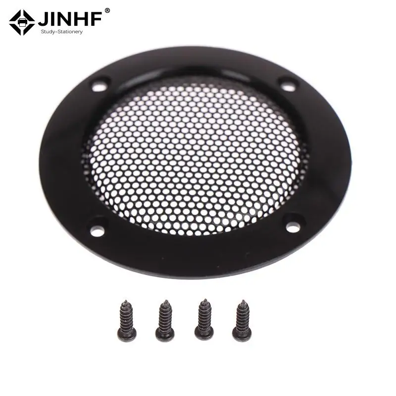 2PCS 2นิ้วสีดำเปลี่ยนลำโพงป้องกันตาข่ายสุทธิ Grille วงกลมลำโพงอุปกรณ์เสริม