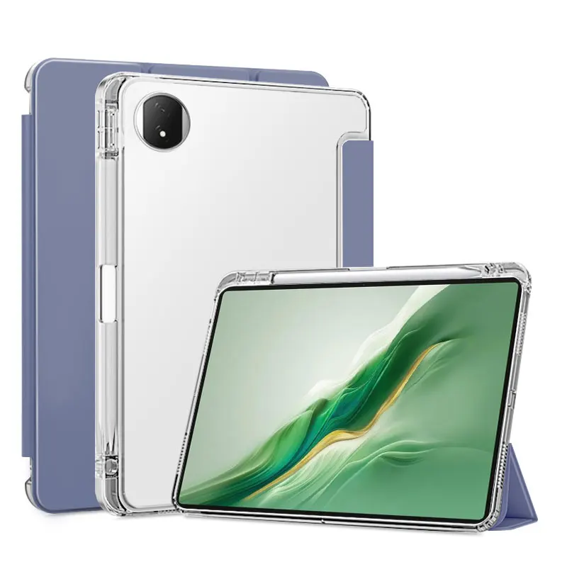 

Shockproof Soft TPU Transparent Case for Honor MagicPad 2 12.3 2024 12.3 inch with Pencil Holder