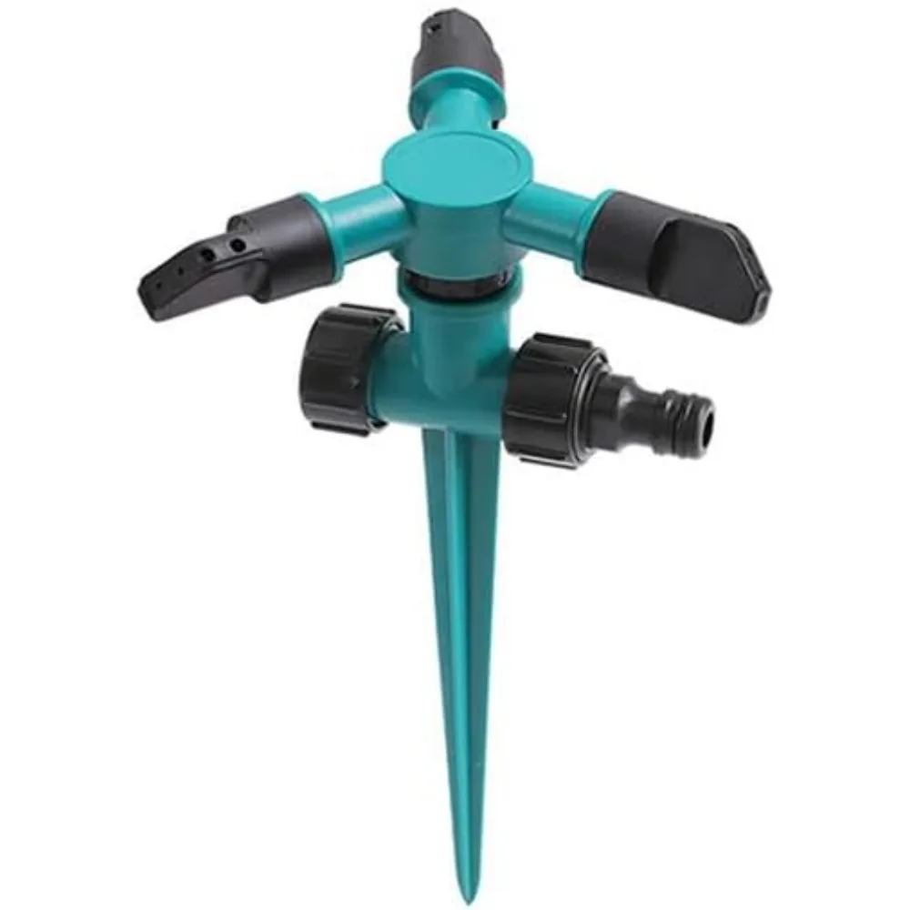 

Зеленый садовый спринклер, вращающийся на 360 градусов спринклер для газона, покрытие большой площади, регулируемые спринклеры для воды для двора