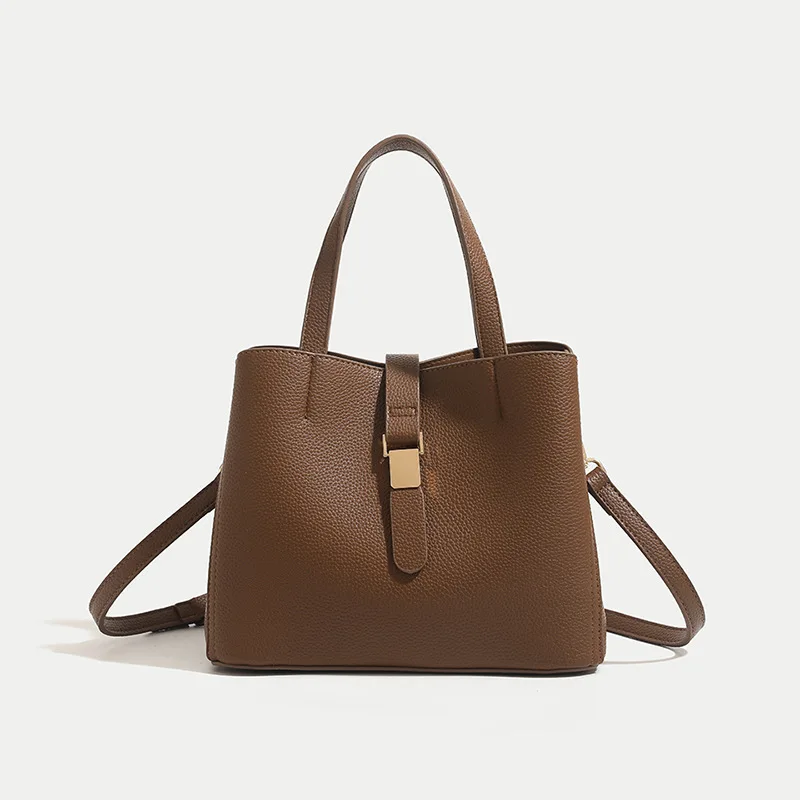 

New Retro Bucket Bag for Women, Light Luxury Shoulder Handbag, Fashionable Messenger Model, High-end Versatile Style