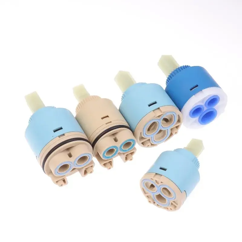 1Pcs Plastic Ceramic Cartridges Ceramic Disc Cartridges Mixer Faucet Thermostatic Cartridges Faucet Disc Valve For Mixer 35/40mm