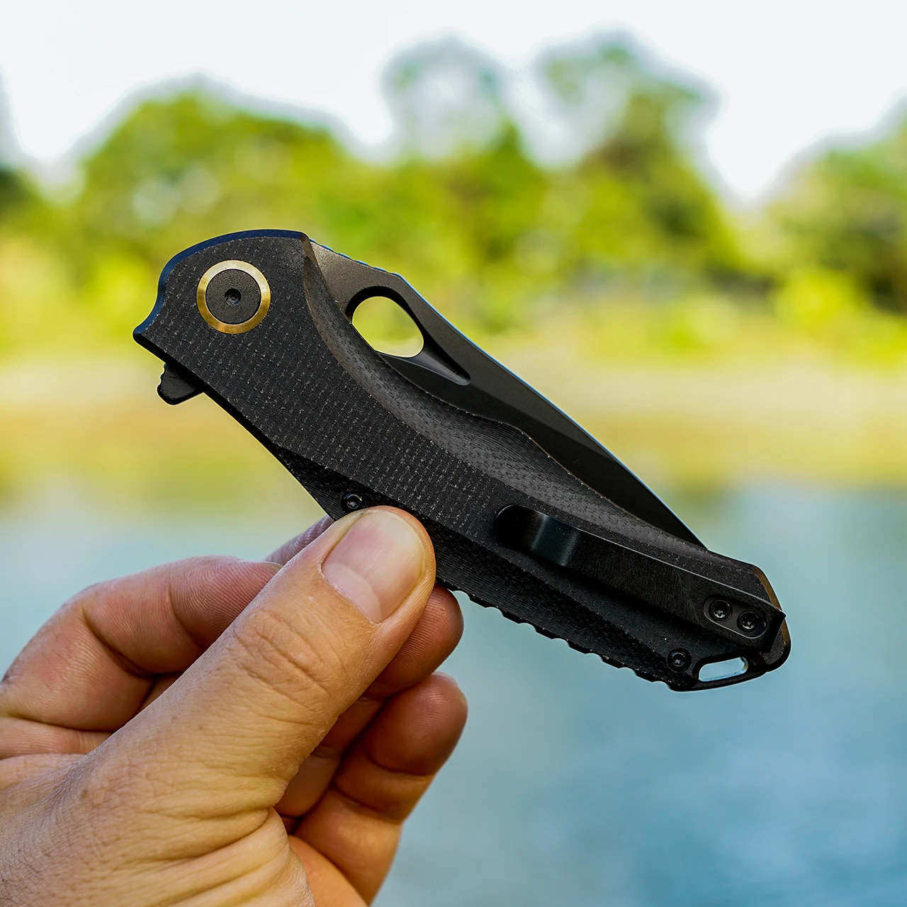 FORESAIL Pocet knife 14C28N Steel Blade Folding Knife 4.68in Micarta handle Outdoor Camping Hunting EDC Pocket Tool