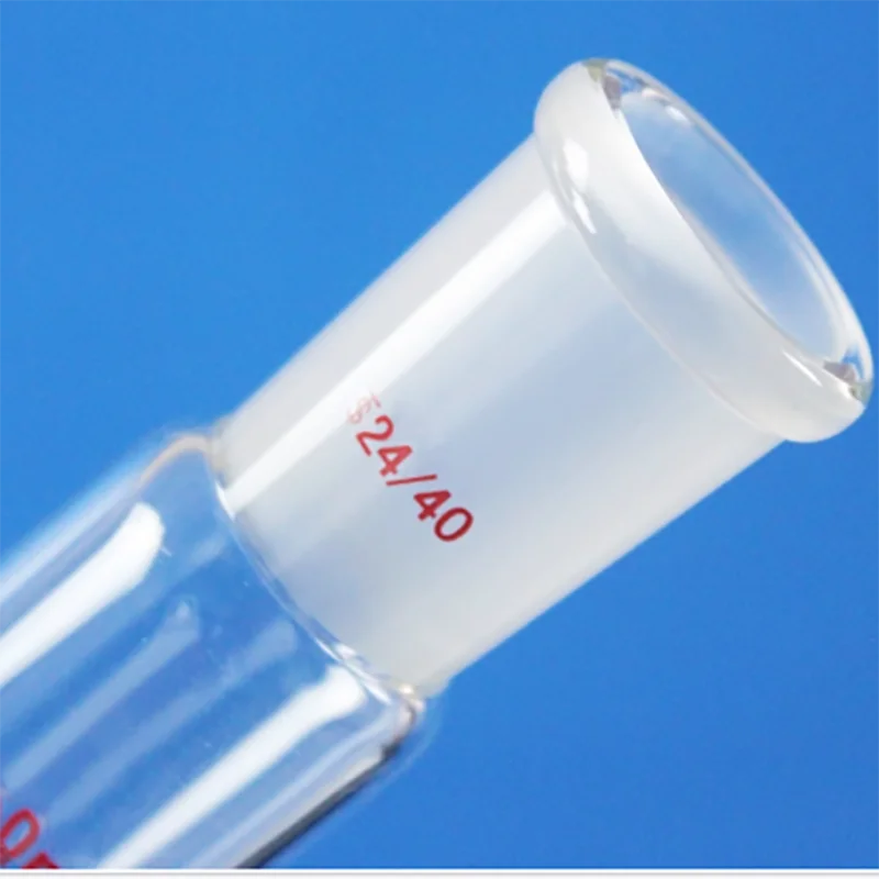 أنبوب اختبار التفاعل الزجاجي أنبوب التفاعل 10 مل 25 مل 50 مل أنبوب اختبار درجة الحرارة العالية للجدار السميك #3