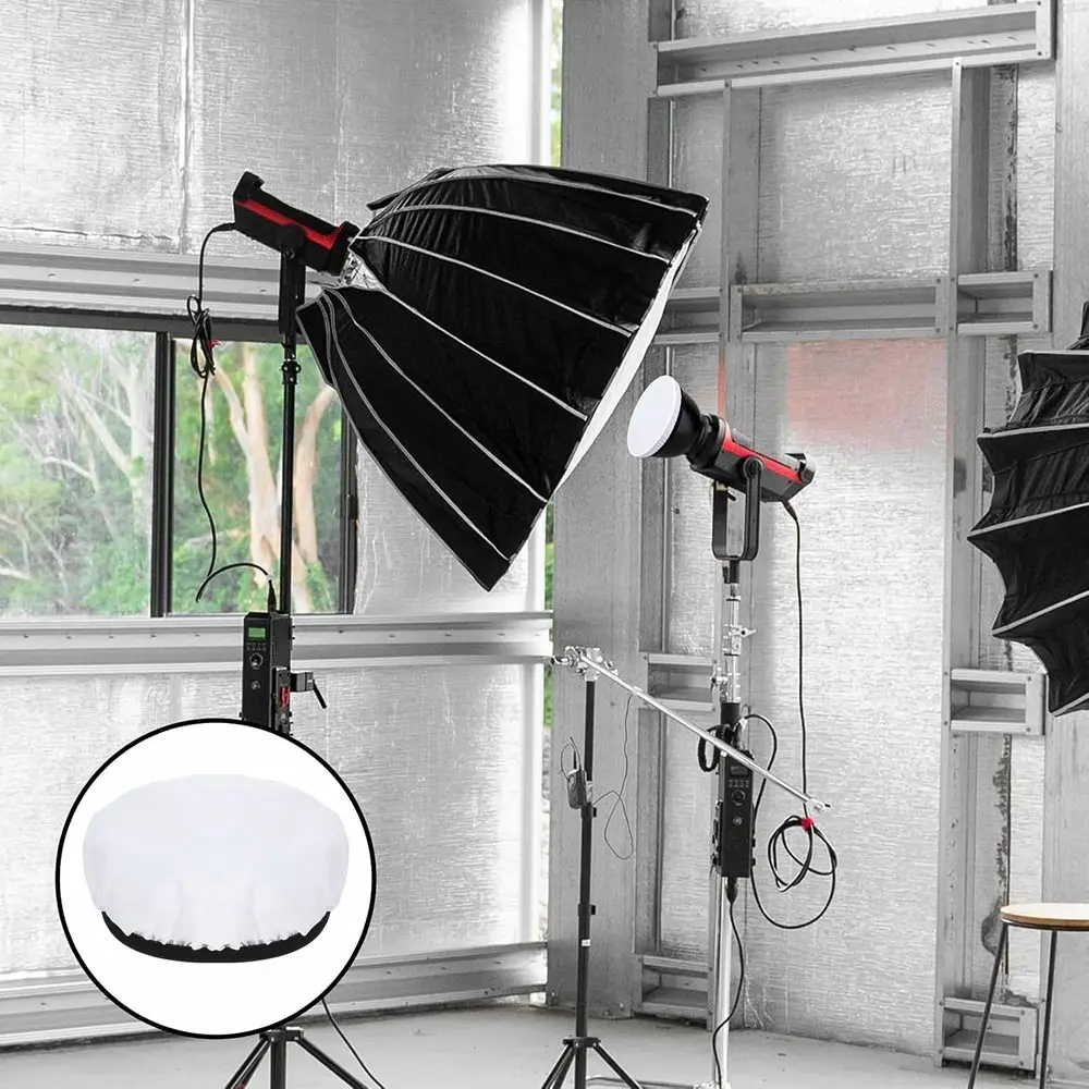 New White Soft Light Diffuser Sock Standard Nylon Diffuser Cloth 7" 180mm Diffuser Shade Dish