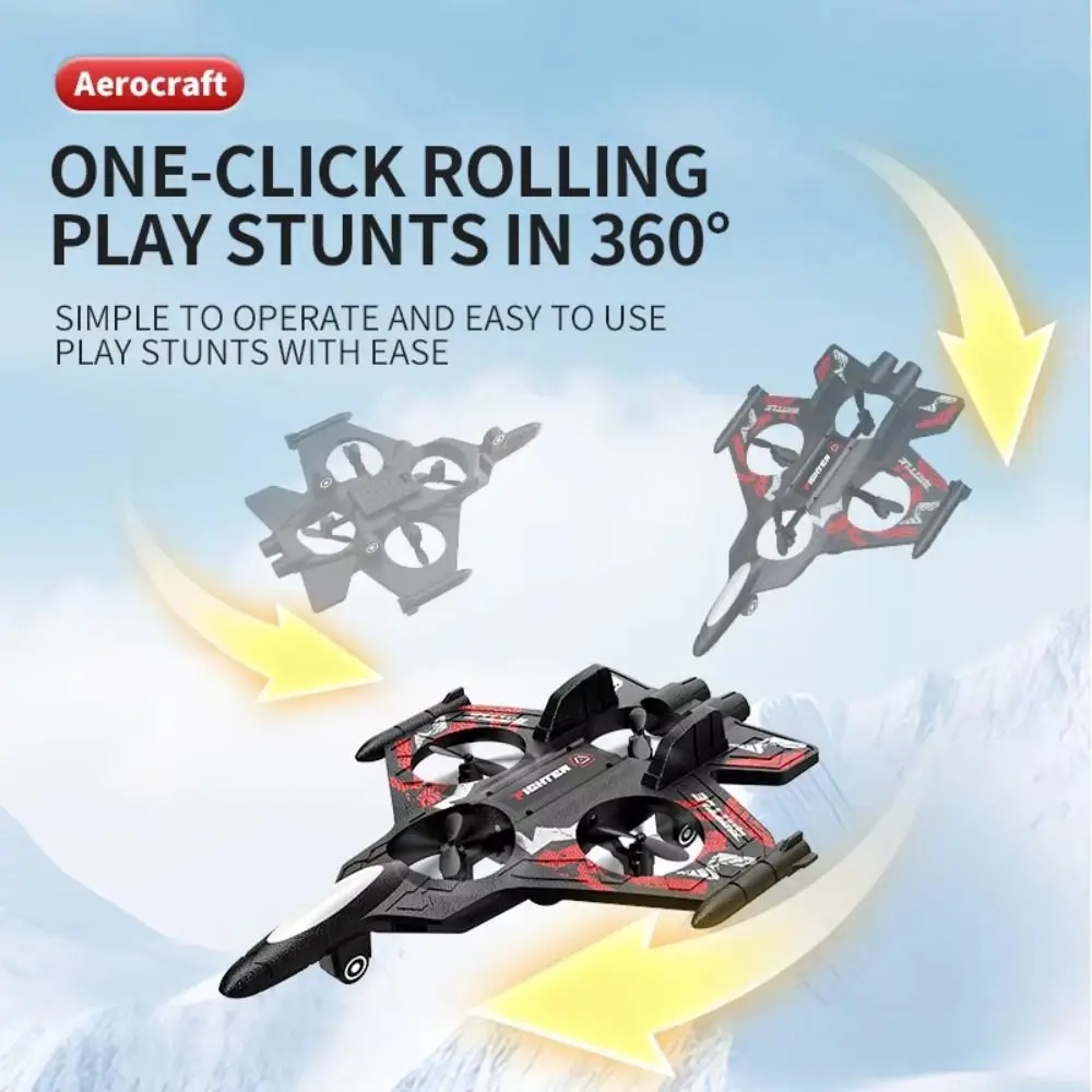 

EPP Foam Remote Control Foam Fighter Gravity Sensing Rechargeable Four Motor Helicopter 2.4G Stunt Portable RC Hobby Jet Plane