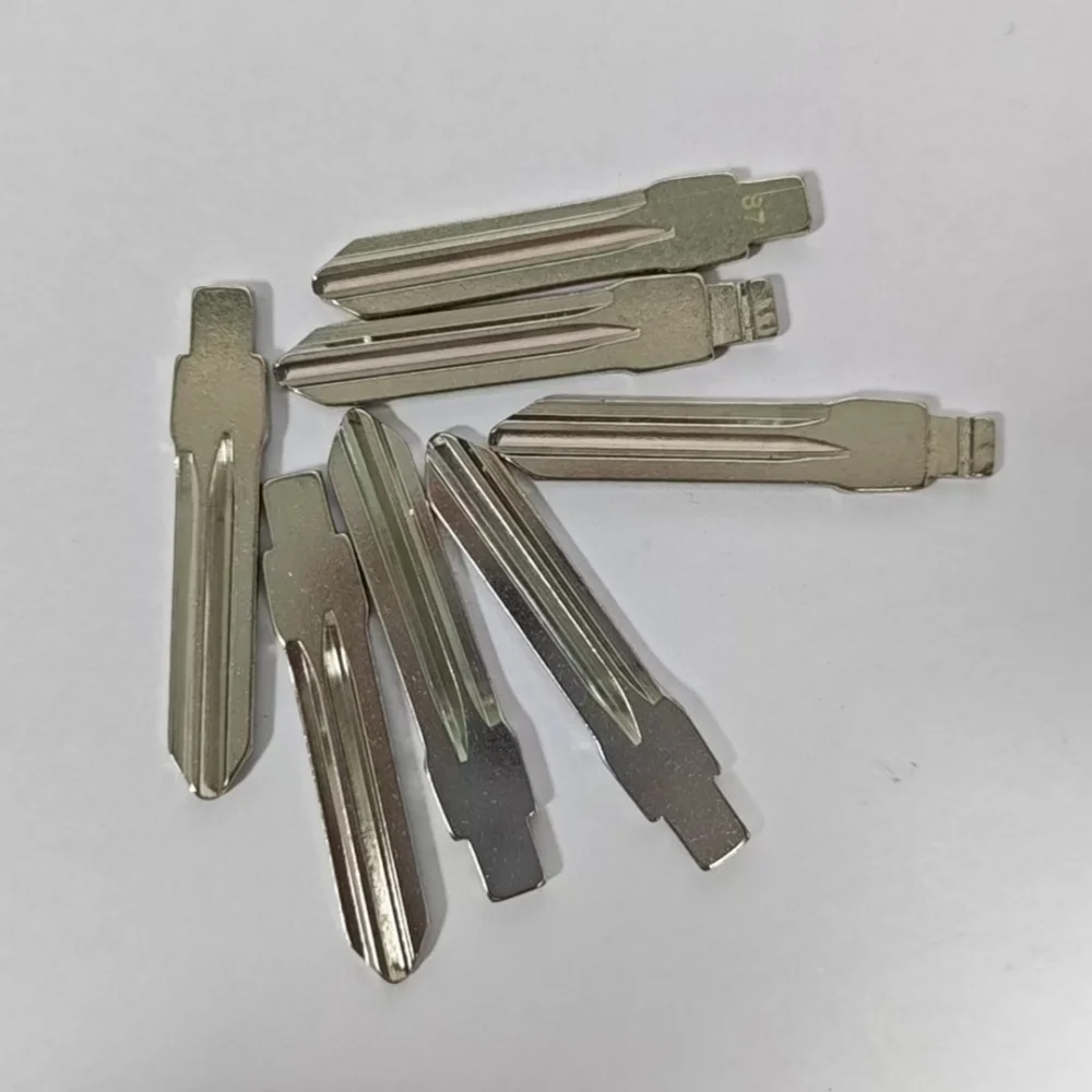 10Pcs #87 Metal Uncut Flip Key Blade Compatible KD VVDI Replacement Blank For Buick LaCrosse Locksmith Remote Tool
