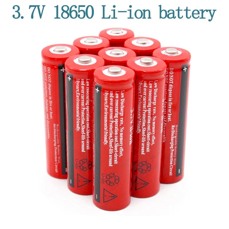 BTVYOK 100%  new 3 .7V High Quality 4800mAh 18650 Lithium ion batteries Rechargeable Battery For Flashlight Torch