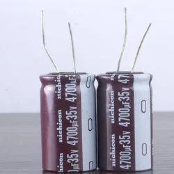5pcs/10pcs Nichicon PS 4700UF 35V Electrolytic Capacitor 35V4700UF 18*40 High Frequency Low Resistance