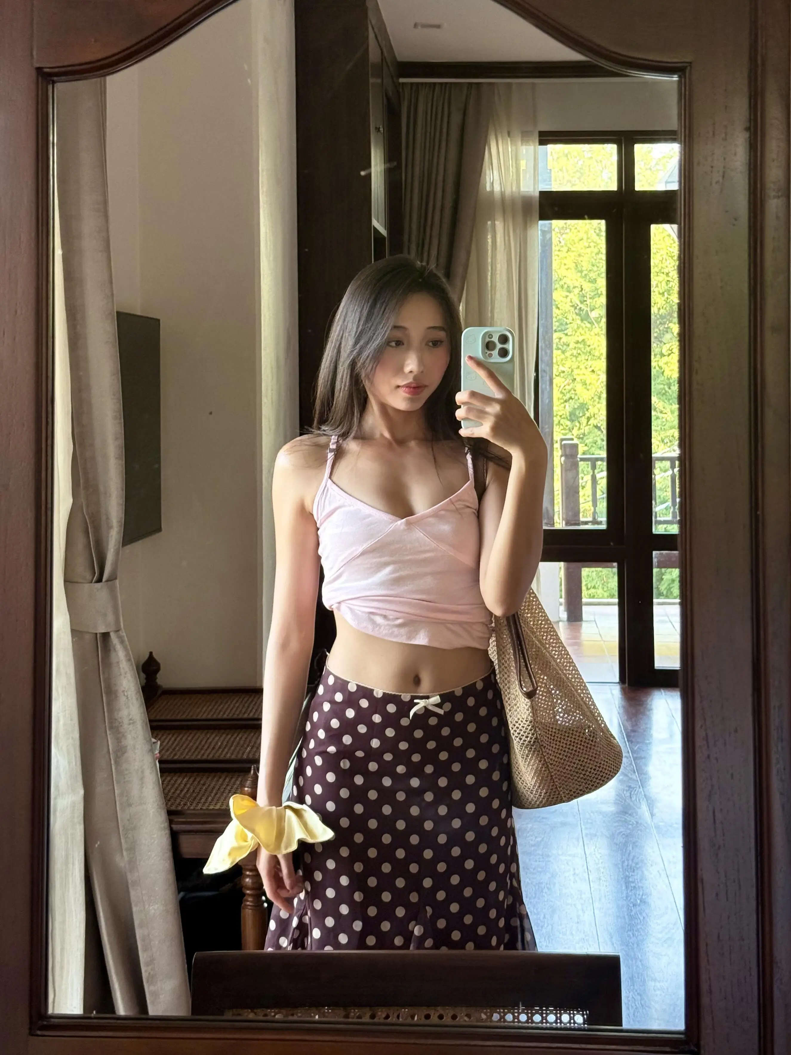 Low Waist Polka Dot Lace Fish Tail Half Skirt Women's Spring Autumn New Style Pure Desire City Commute Casual Skirt