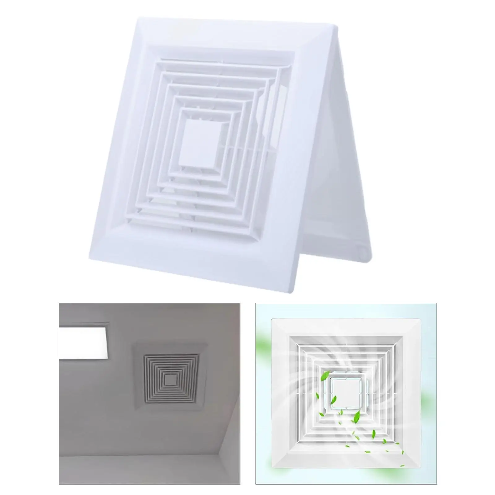 مربع غطاء فتحة التهوية التهوية هود سقف جبل مربع موزع الهواء لمصانع غرفة المعيشة غرفة نوم المطبخ مروحة العادم