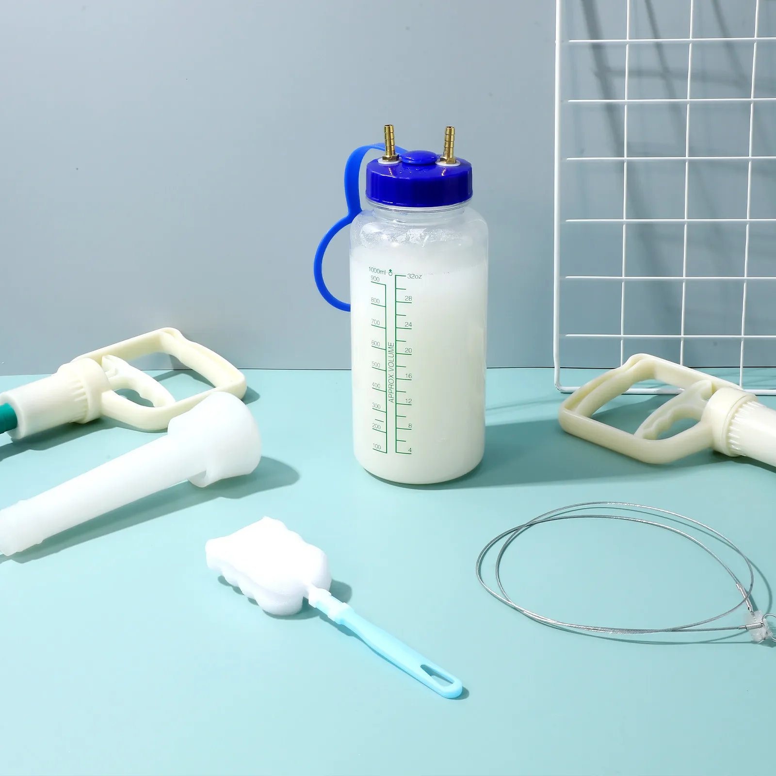 

Набор из 1 шт. ручной портативной надежной пластиковой доильной установки для коров, коз, овец, многоразовая, для молочных ферм, сельскохозяйственная техника