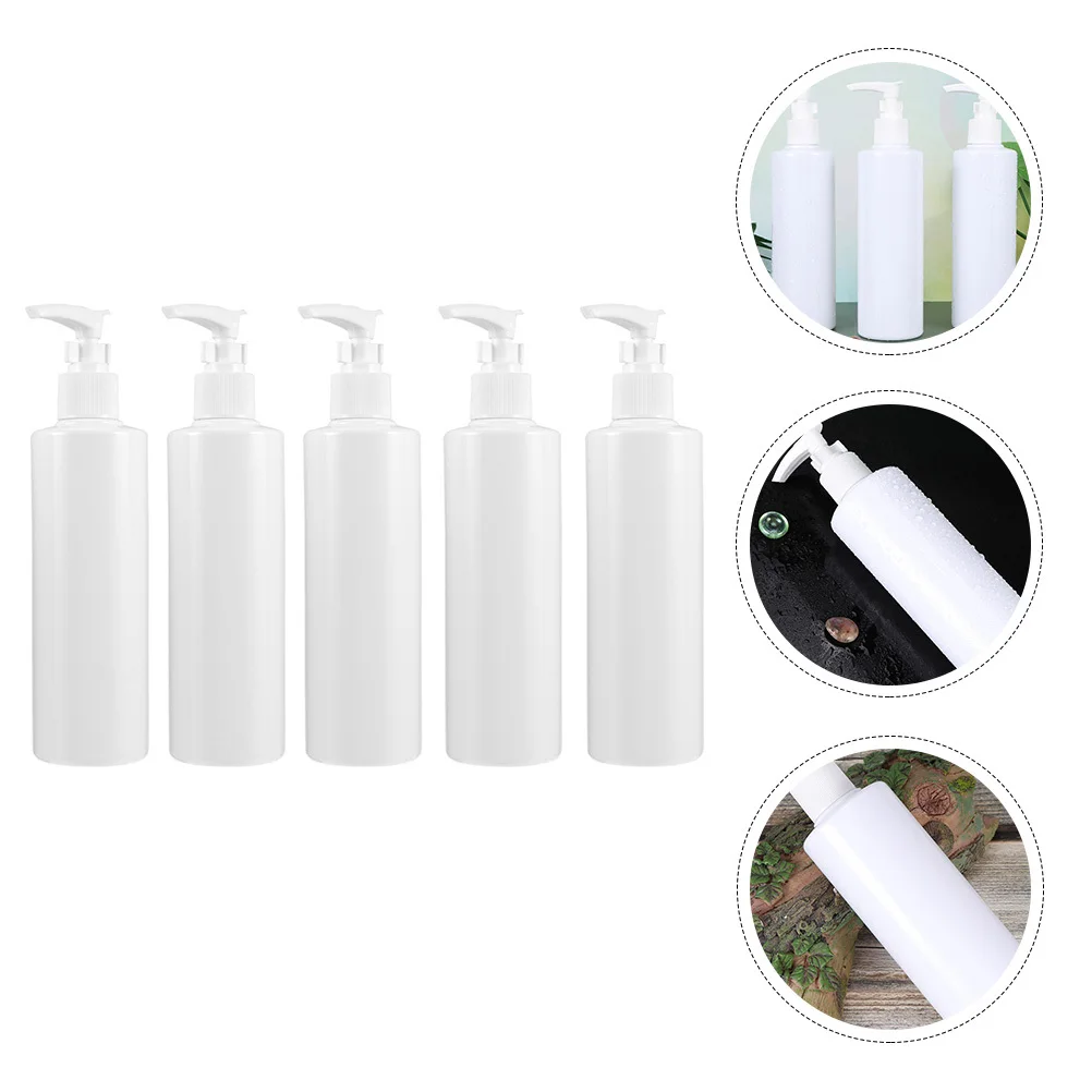 

10Pcs Travel Bottles 250Ml Portable Empty Pump Bottle for Lotion Cream Serum Refillable Plastic Toiletries Container for Makeup