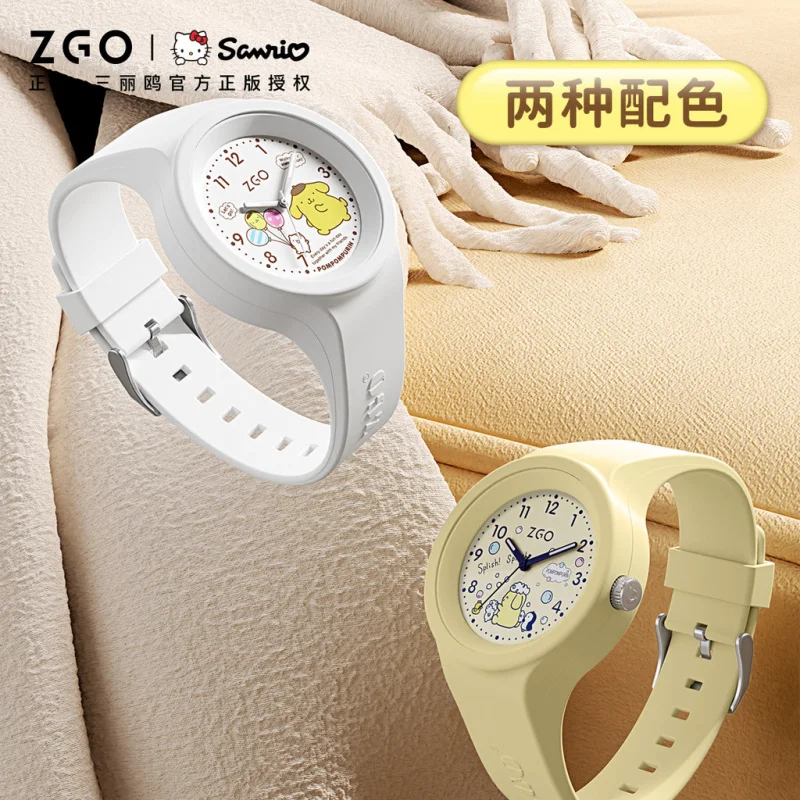 ZGO Sanrio Pudding Kids Watch for Girls, Cute Waterproof Luminous Quartz Watch 877