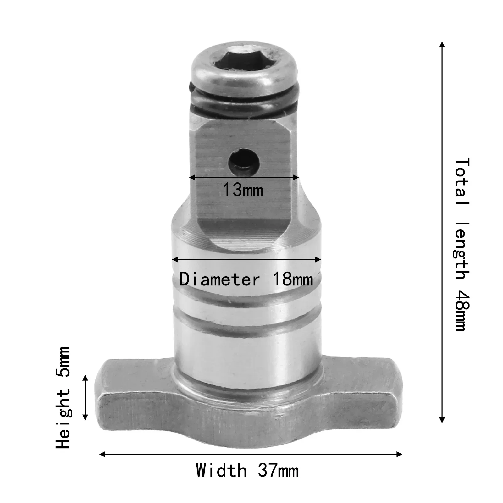 1pc Dual Use Spindle Anvil Replaceable Electric Brushless Wrench  Shaft Accessories Anvil Shaft Replacements