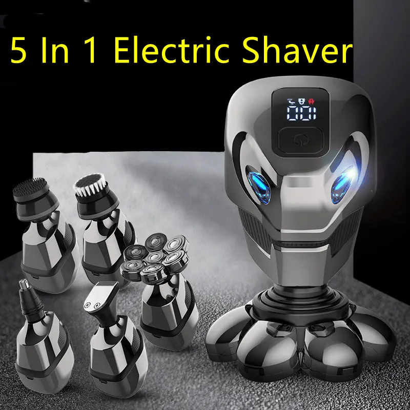 

New seven-blade electric shaver self-service shaving head machine razor multi-functional waterproof