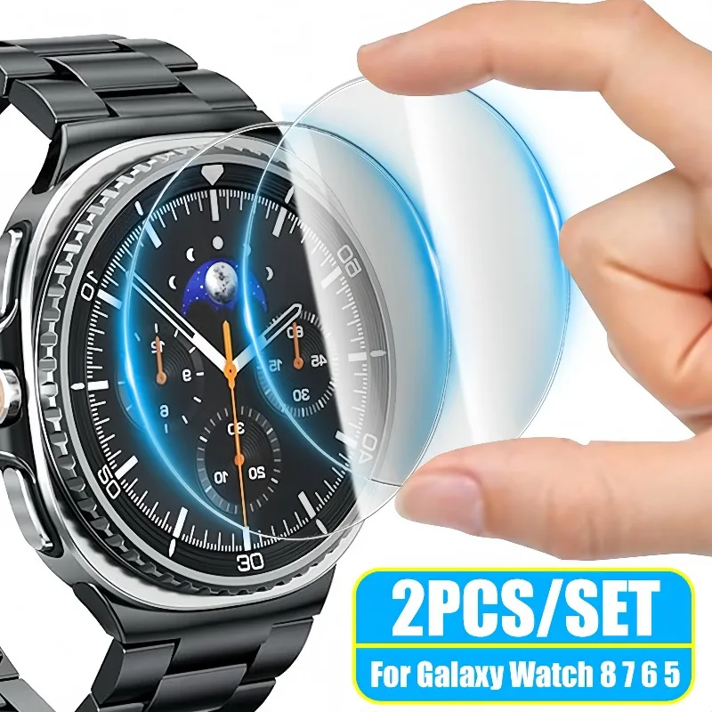 

Прозрачное закаленное стекло HD для Samsung Galaxy Watch 8 7 6 5 Classic 40 мм 44 мм Защитная пленка для экрана с полным покрытием Смарт-часы Стекло