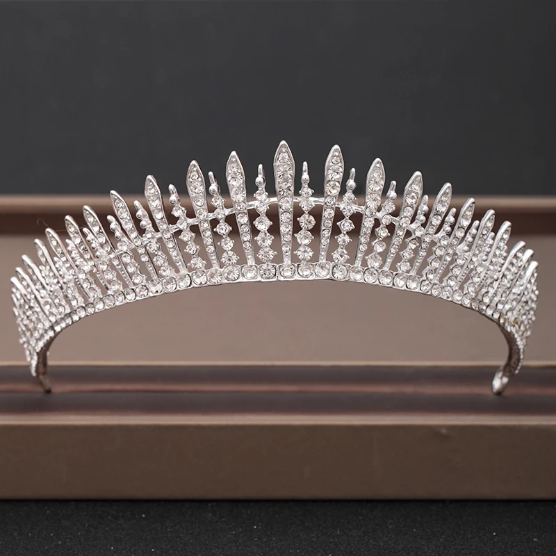 Corona di nozze gioielli per capelli copricapo da sposa donna strass barocchi diademi di cristallo corone per feste di sposa accessori per capelli