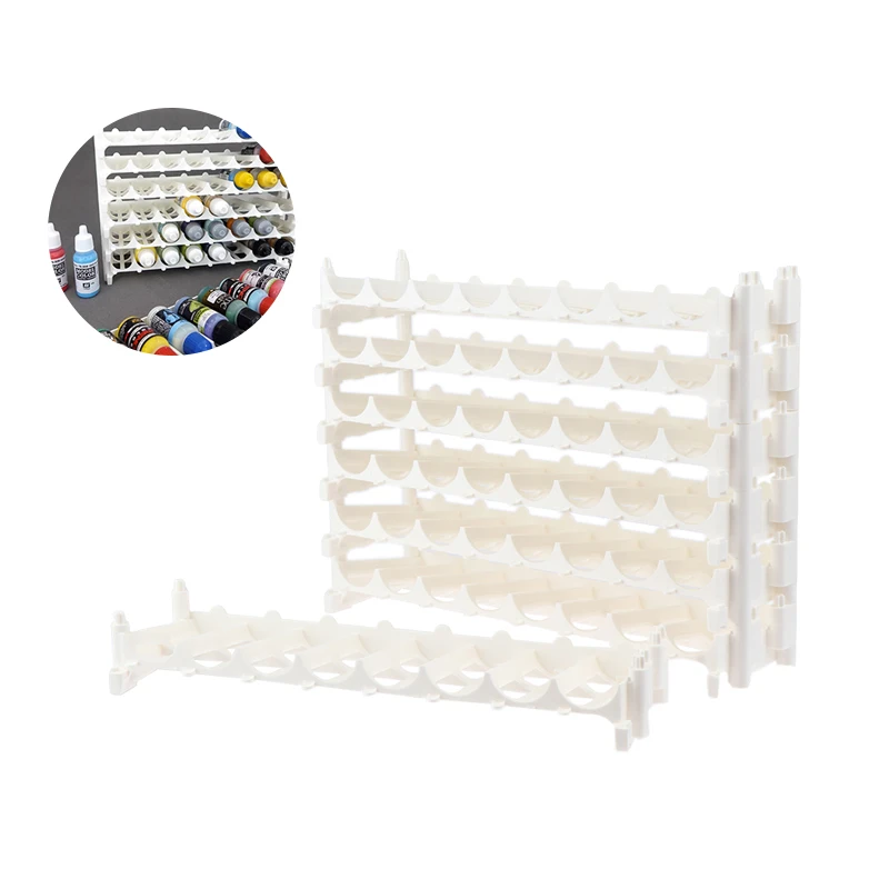 Paint Rack Pigment Ink Bottle Placement Storage Holder Box Composable Rack Free Combination For AV AK AMMO PT006