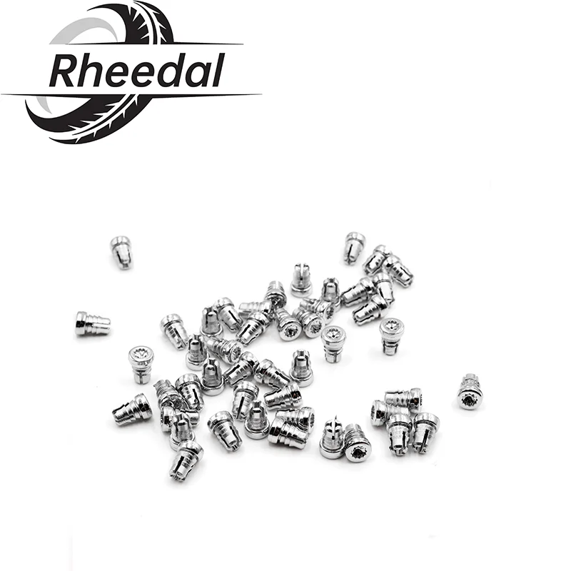 

Rheedal 50Pcs 7.9mm/0.31" Tire Studs For Universal Car Wheel Rims Alloy Car Wheel Decoration Rivets Exterior Accessories ABS