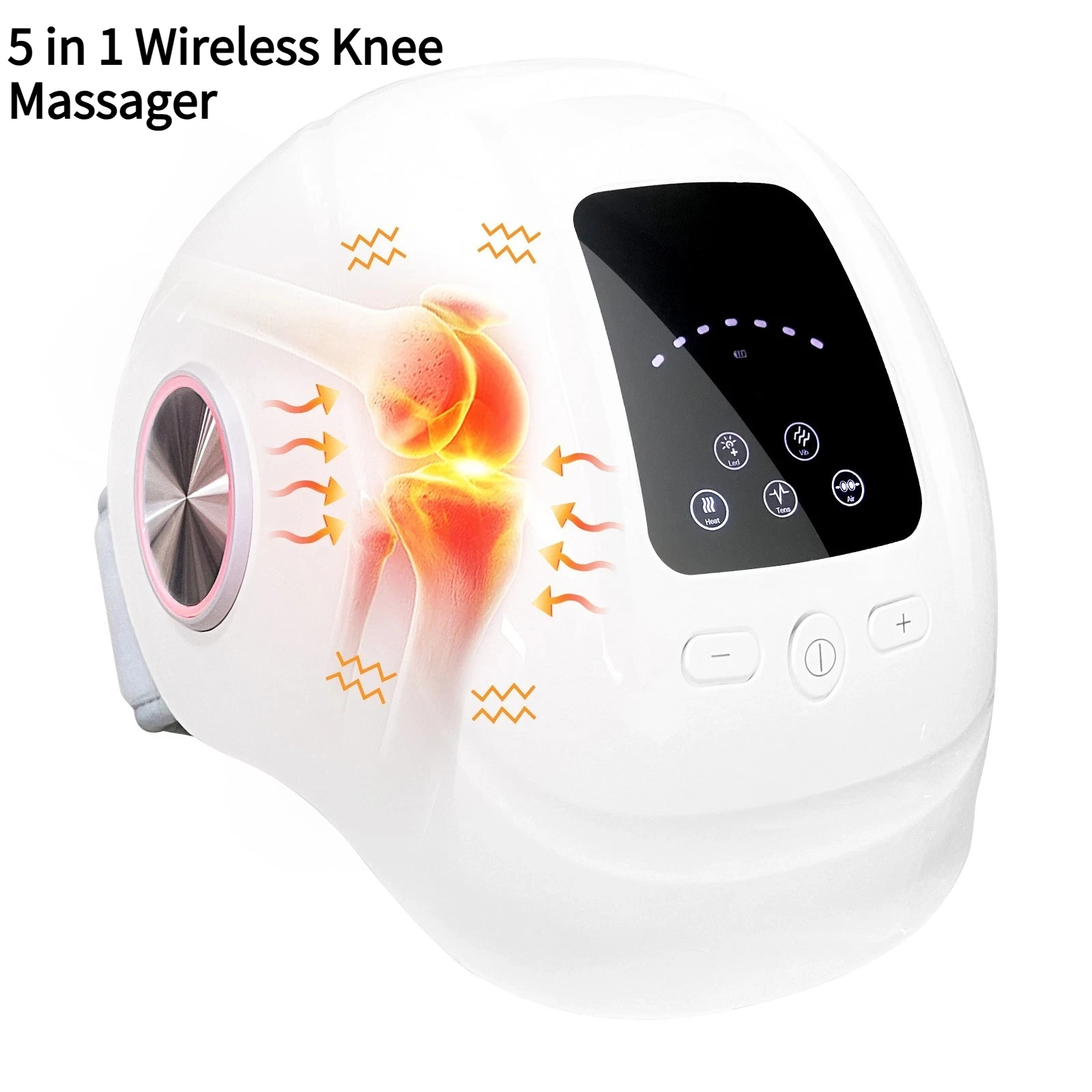 

Frovab 5 in 1 Wireless Knee Massager Heat Vibration Red Light Therapy Pad Physiotherapy Device for Arthritis Joint Pain Relief